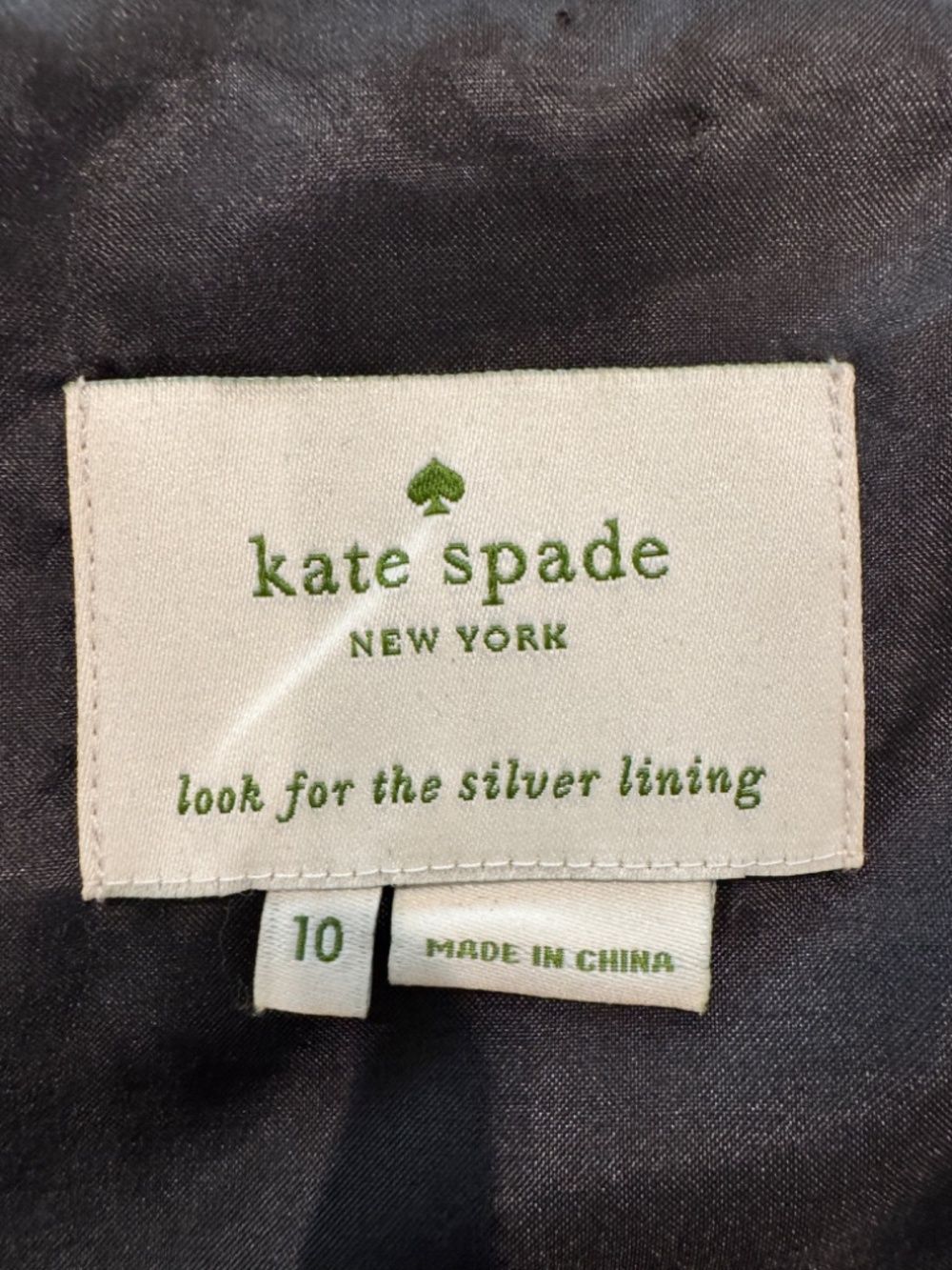 Kate Spade Black and White Bird Dress Size 10 - Picture 4 of 5